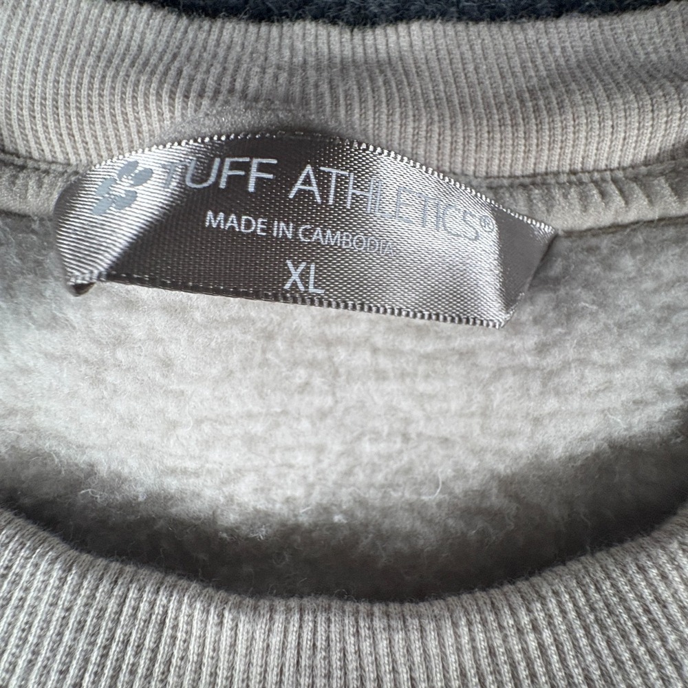 Tuff Athletics‎ Sweatshirt Womens XL Matte Pearl Crewneck Sports Relaxed Fit - Picture 4 of 8